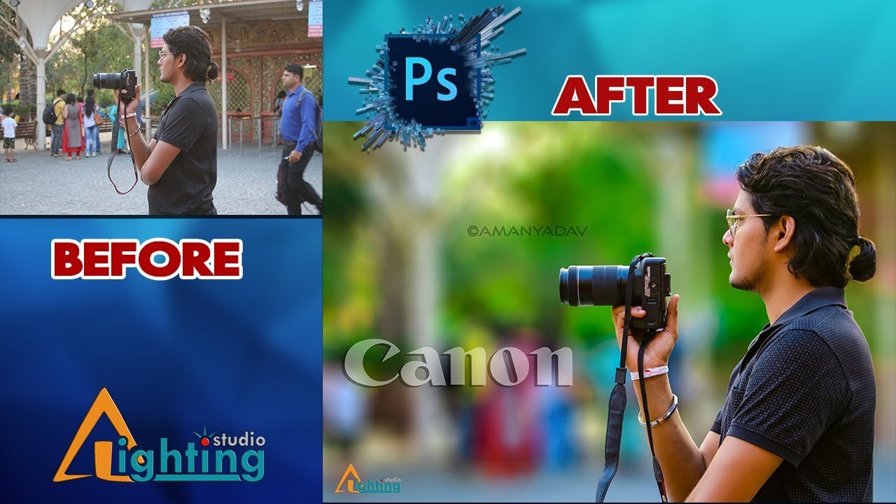 #Photoshop #Tutorial |CC 2019 | Camera Raw Filter | How to edit photo with Photoshop /create bg blur