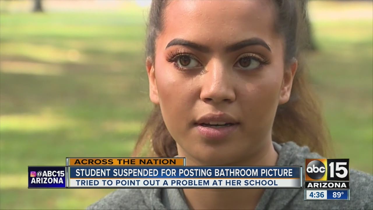 Student suspended after posting picture of discolored water coming from school sink