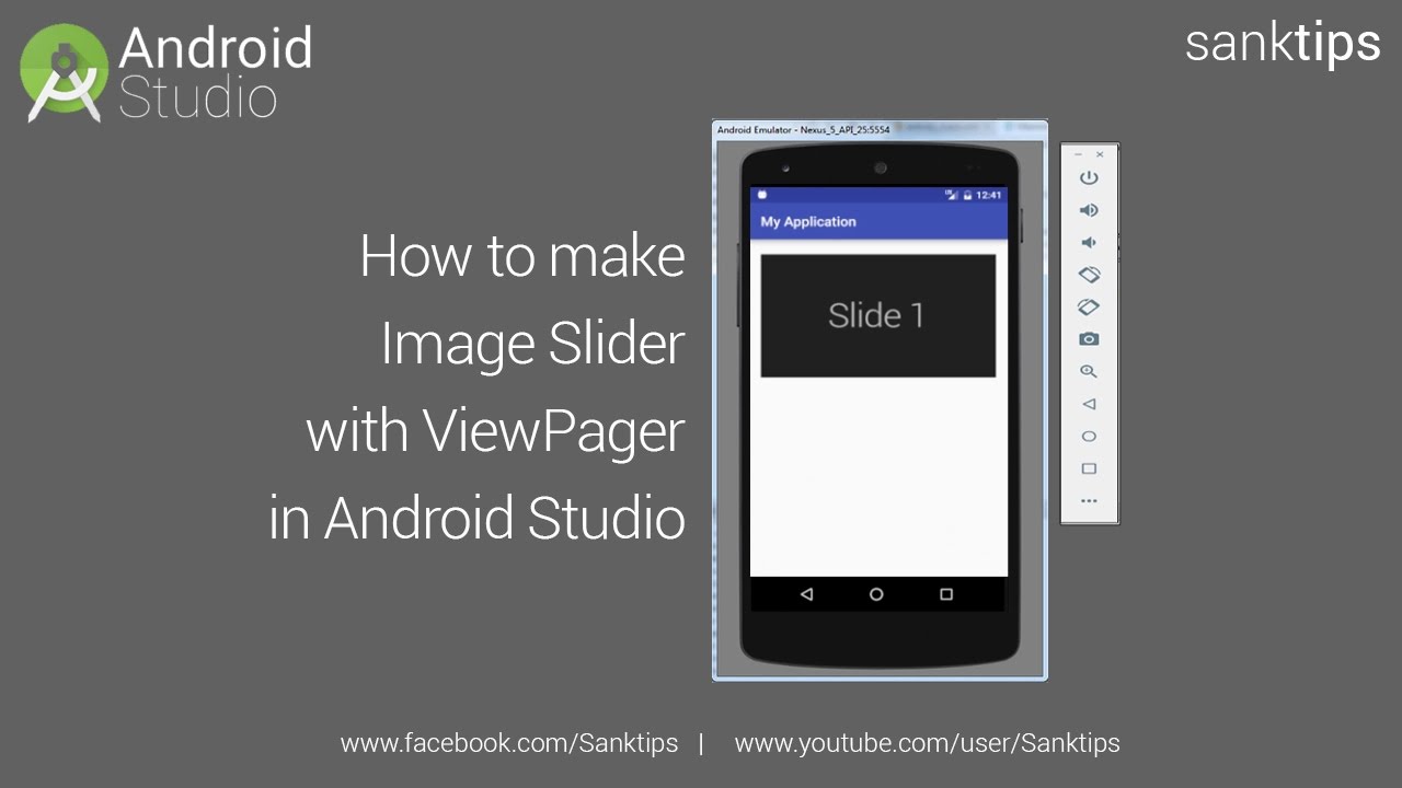How to make Image Slider with ViewPager in Android Studio | Sanktips