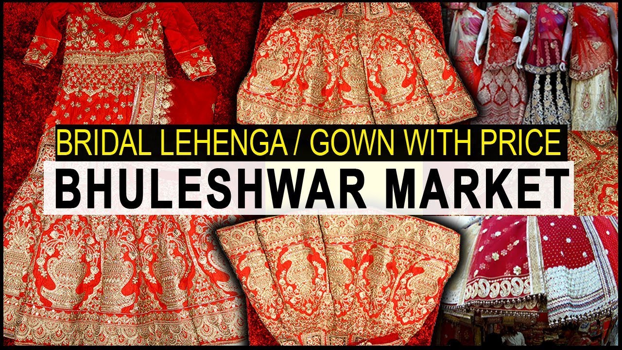 Bhuleshwar Market | Bridal Lehenga / Gown Design With Price | Biggest Wholesale Market In Mumbai