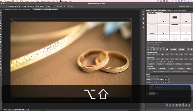 Photo Album in Photoshop - Front & Back Cover in daPanel v2