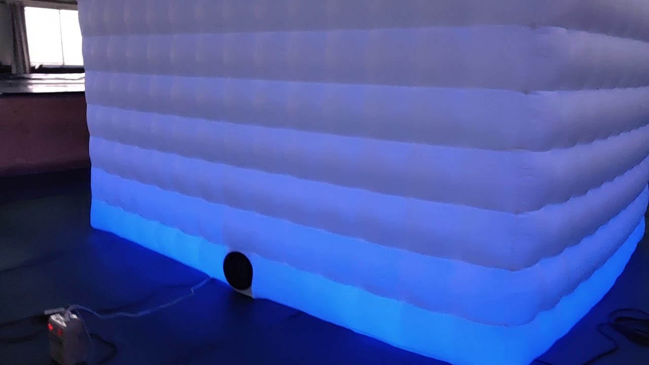 LED Inflatable Photo Booth Enclosure(Camera shaped)