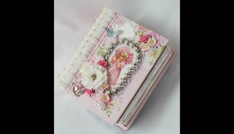 #Kaisercraft "True Romance"  Little #Girl Shabby Baby #Scrapbook Mini Photo Album Terry