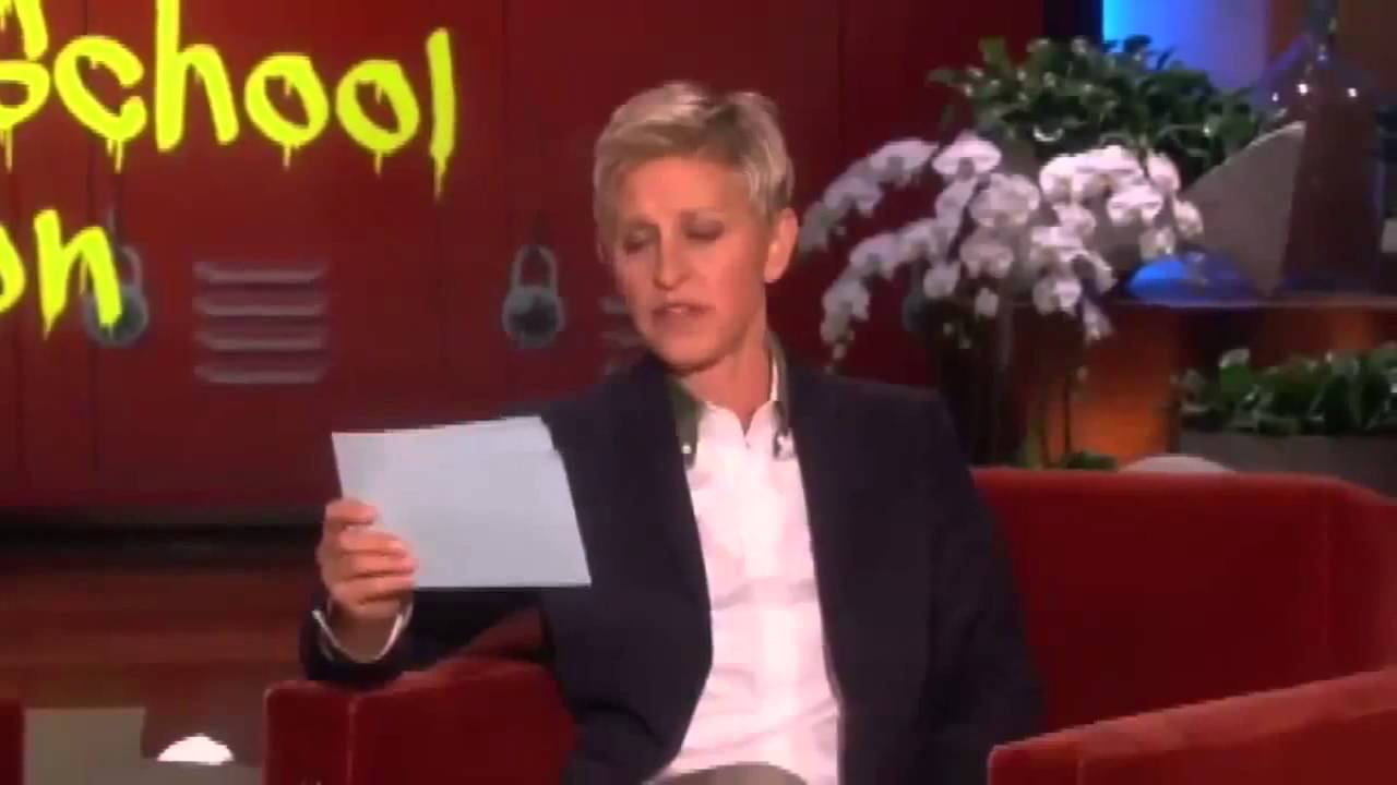 Bad School Photos Ellen's Daughter? - The Ellen DeGeneres Show 2013