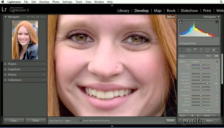 Lightroom tutorial: Reducing circles under eyes | lynda.com
