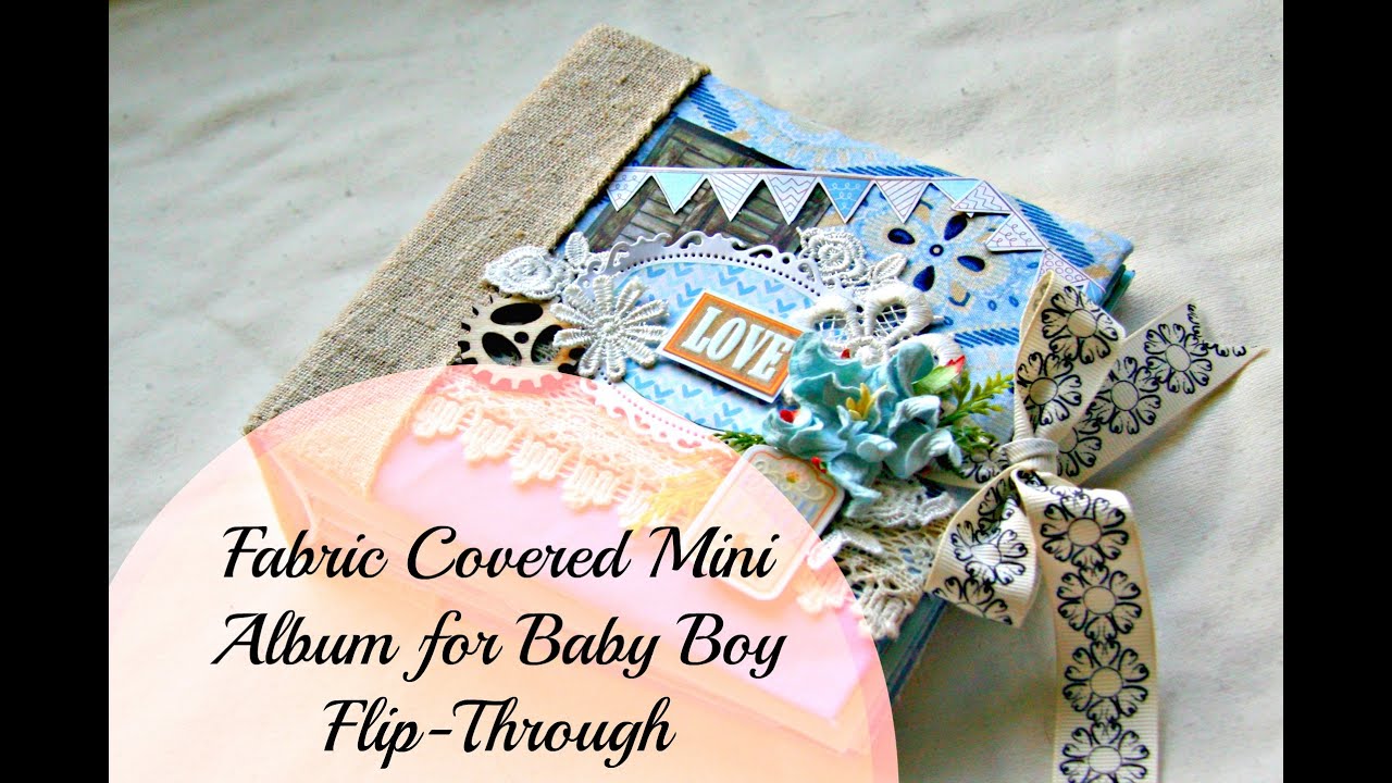 Soft Fabric Cover Baby Boy Mini Photo Album