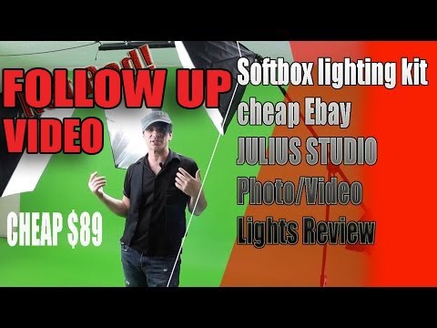 Follow up to Softbox lighting kit cheap Ebay JULIUS STUDIO Photography or Video Lights Review