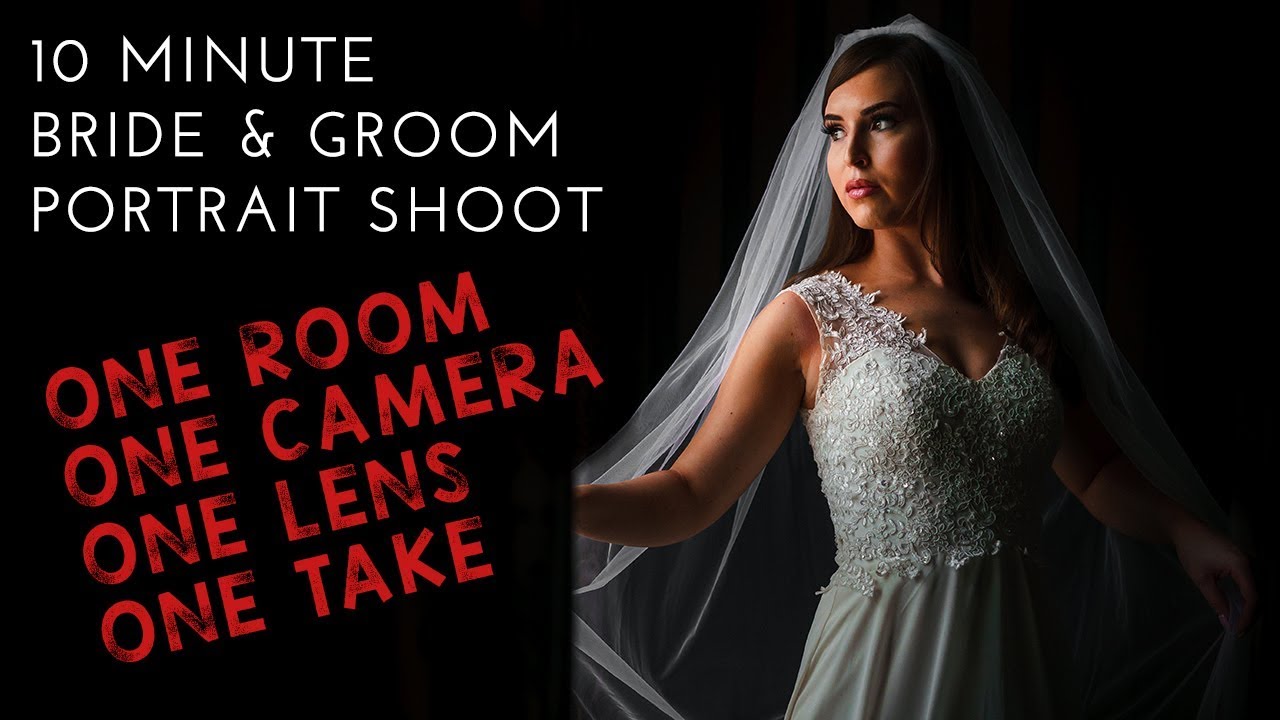 10 minute bride and groom portrait shoot - Behind the scenes wedding photography