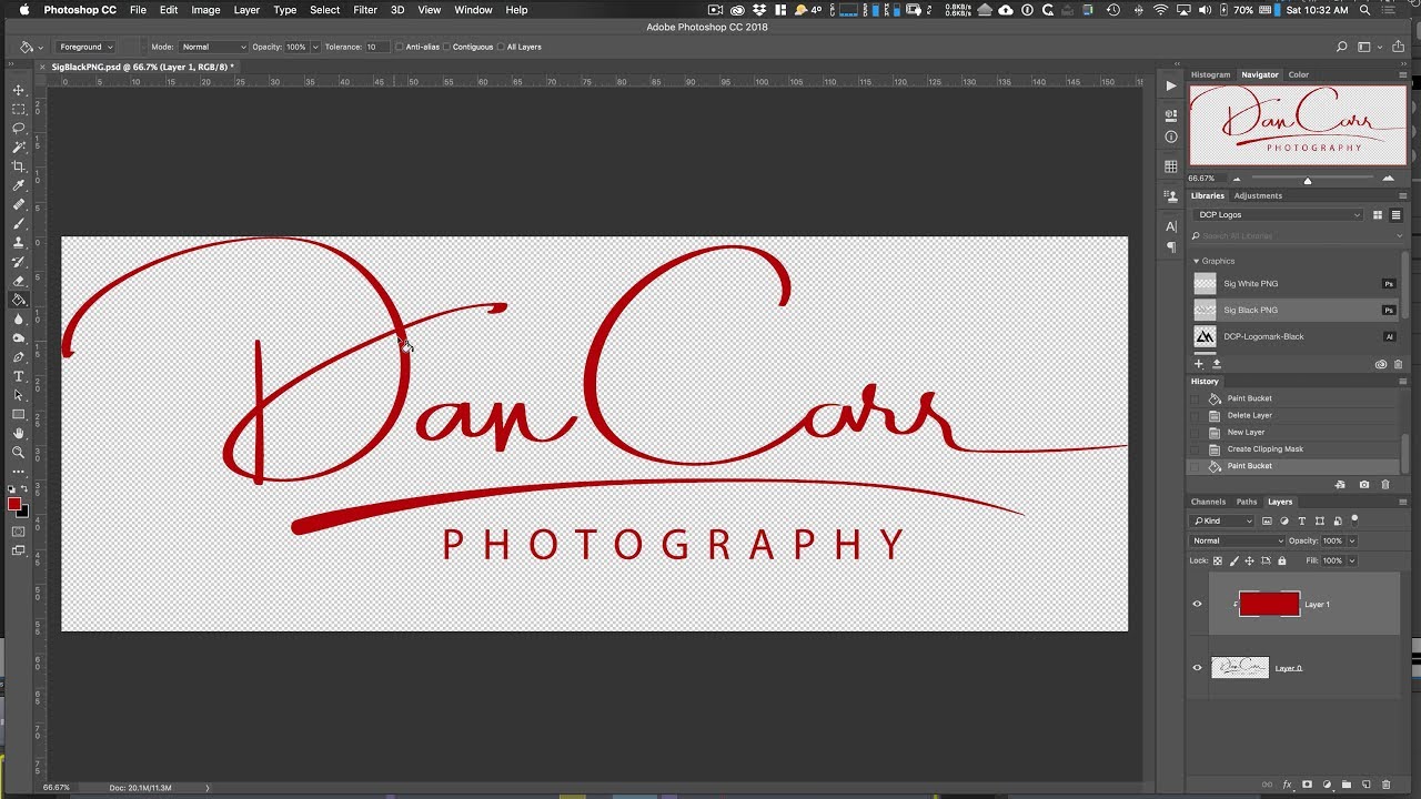 How to Change the Colour of Your Photologo in Photoshop