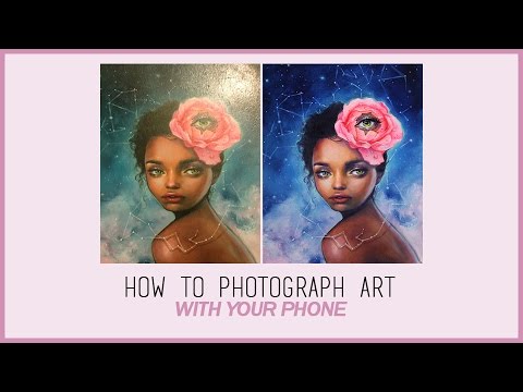 HOW TO PHOTOGRAPH ART (& edit with your phone!!)