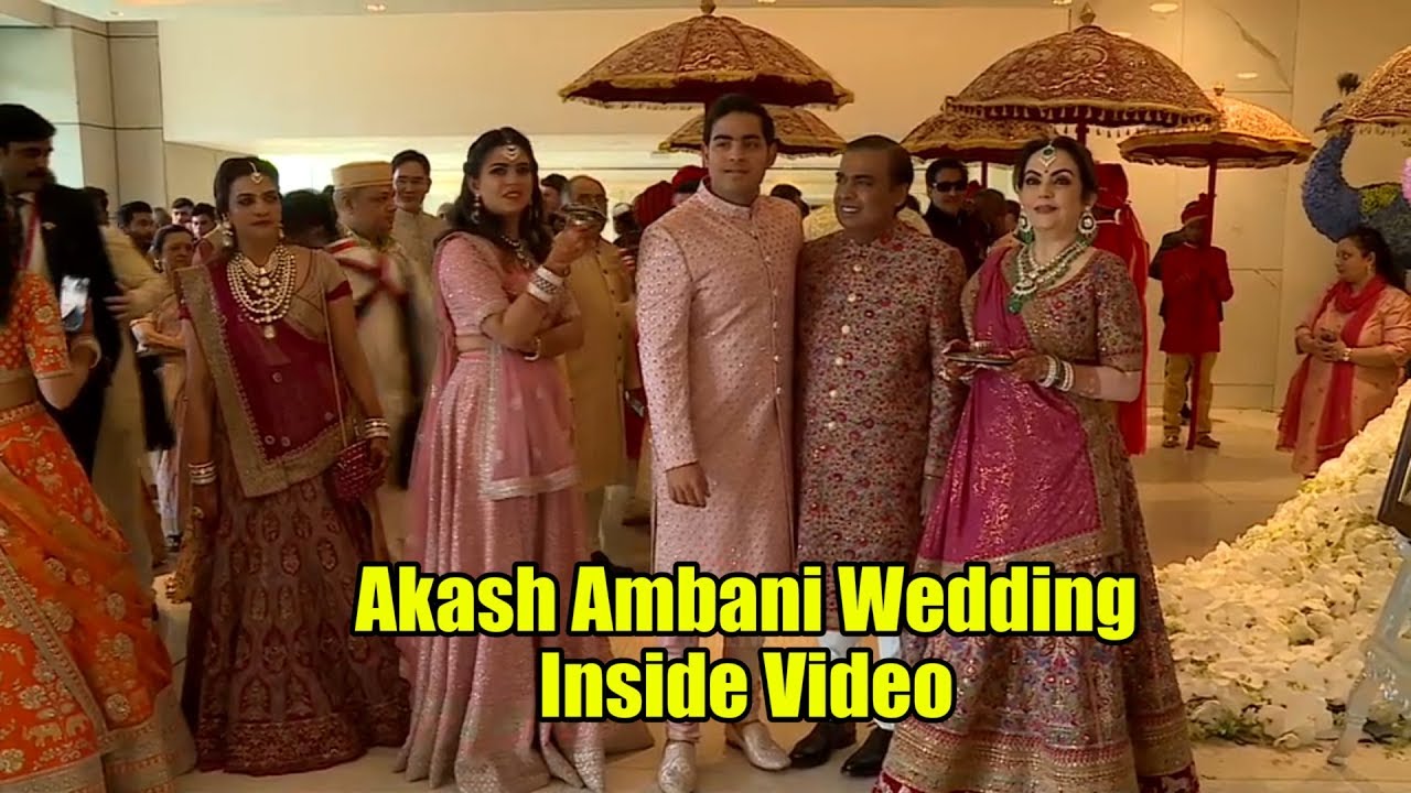 Akash Ambani Wedding | INSIDE VIDEOS & PICTURES
