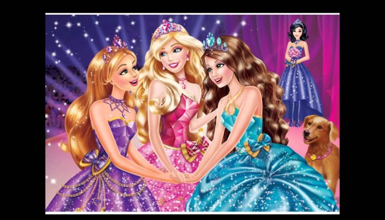 PICTURE OF BARBIE PRINCESS CHARM SCHOOL. BLAIR N HER FRENDS