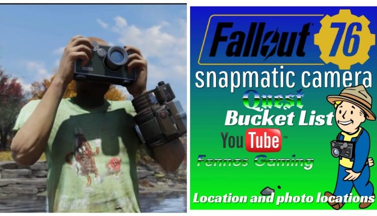 Fallout76 : snapmatic camera Location and photo locations Quest Bucket List