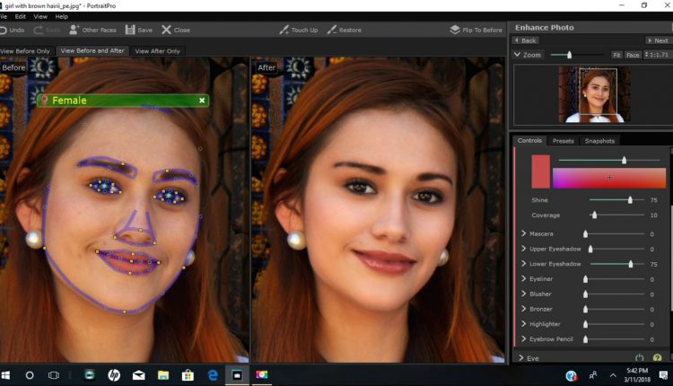 Portrait using Portrait Pro Studio