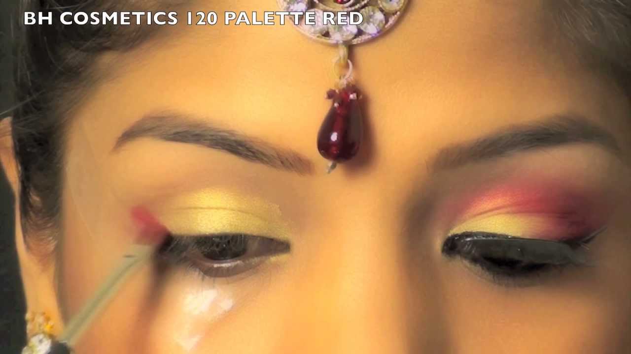 Indian Bridal Wedding Makeup Tutorial | Gold Red Eye Makeup for Indian Bride  | SuperPrincessjo
