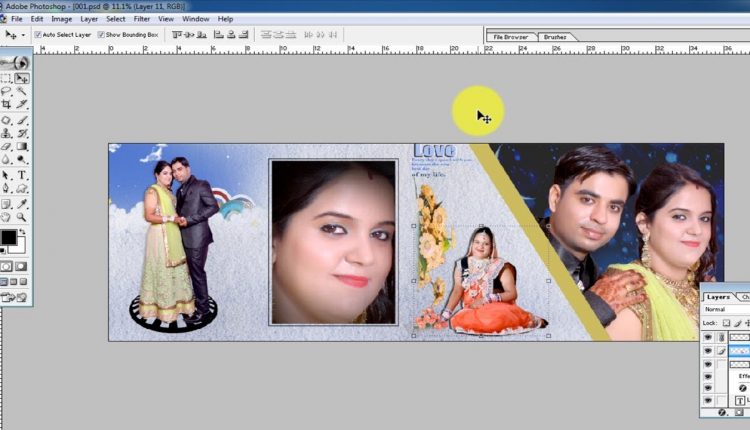 how to create wedding album in photoshop 7 0 in hindi