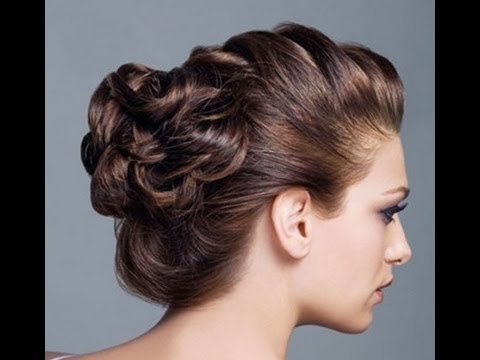 Hair styles - Messy 5 minutes updo (Prom/Homecoming/ Wedding bridal updo)