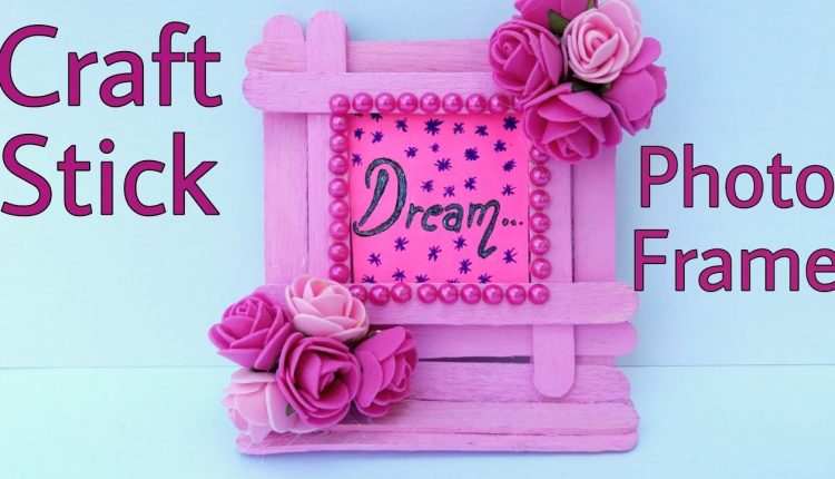 Photo Frame || Ice Cream Stick Frame ||  Popsicle stick || The Blue Sea Art