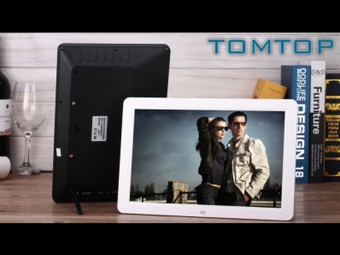 Porta Retrato Digital de 12' HD com Controle Remoto || TOMTOP