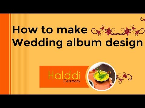 How to make wedding album design in Photoshop 2019