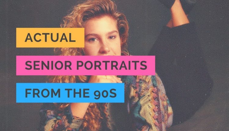 Actual Senior Photo Portraits from the Early 90s!
