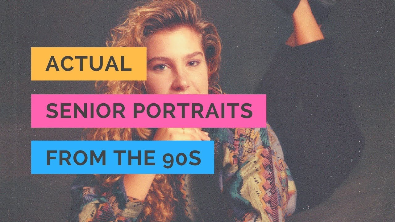 Actual Senior Photo Portraits from the Early 90s!