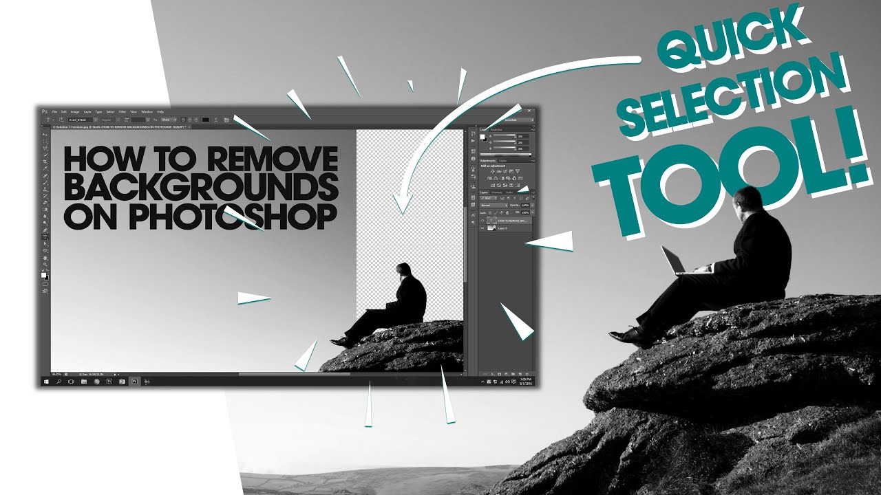 Remove any picture background on Photoshop ! 10 Minute School Photoshop Series