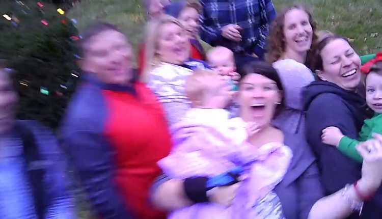 Family photo drone fail