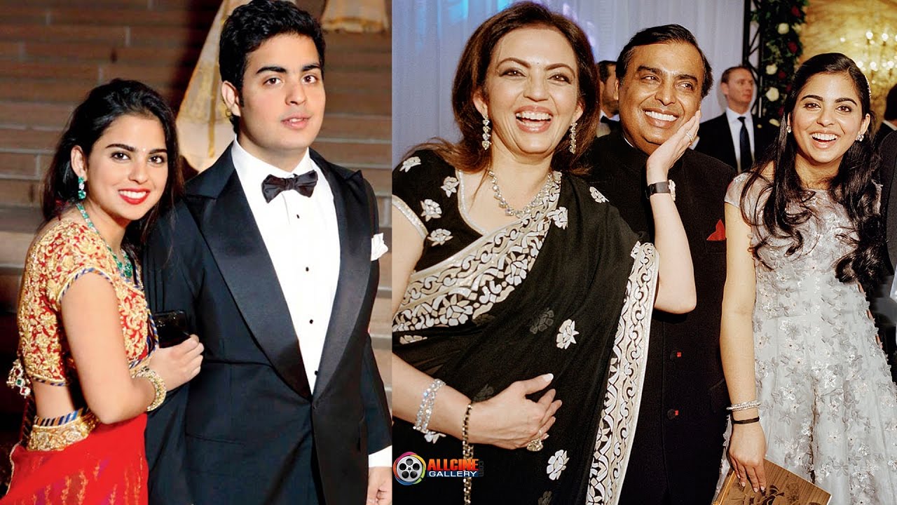 Mukesh Ambani Family Photos With Wife Nita Amabani Sons Akash Anant 