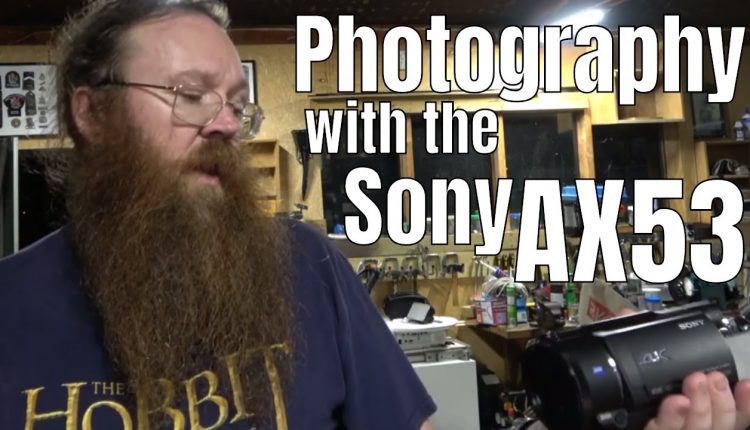 Is the Sony FDR-AX53 a good photo camera?