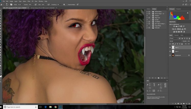 How I Create My Vampire's In Adobe Photoshop & Portrait Pro