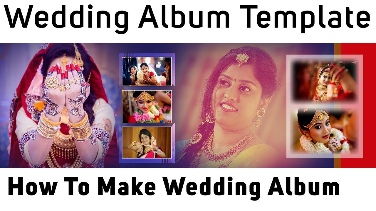 How To Design Wedding Album in Photoshop Cc | Design Wedding Album | Free Wedding Template