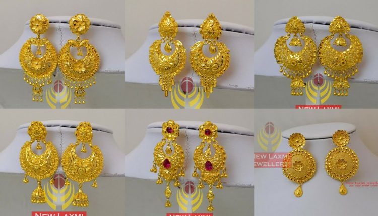 New Bridal Gold Earrings Designs Jhumka Style Images
