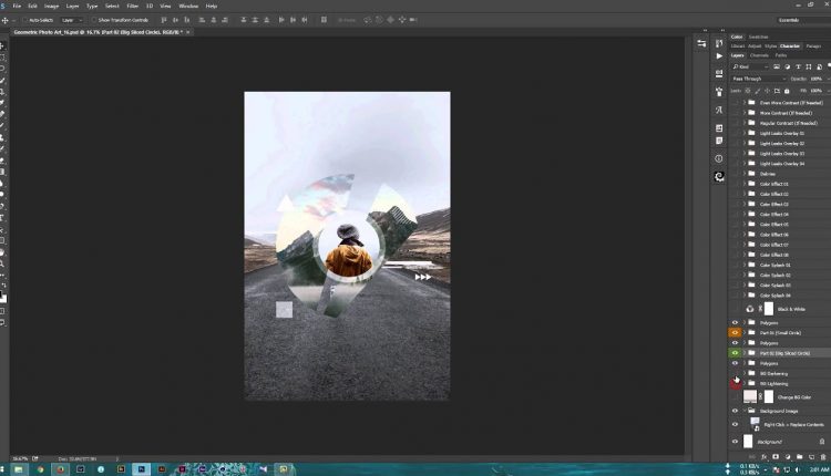 Geometric Photo Art Tutorial (Free & Premium Photo Template)