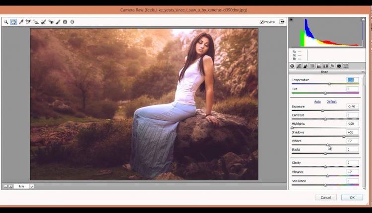 How to Retouch Portrait Photo Effects | Photoshop Camera Raw Tutorial