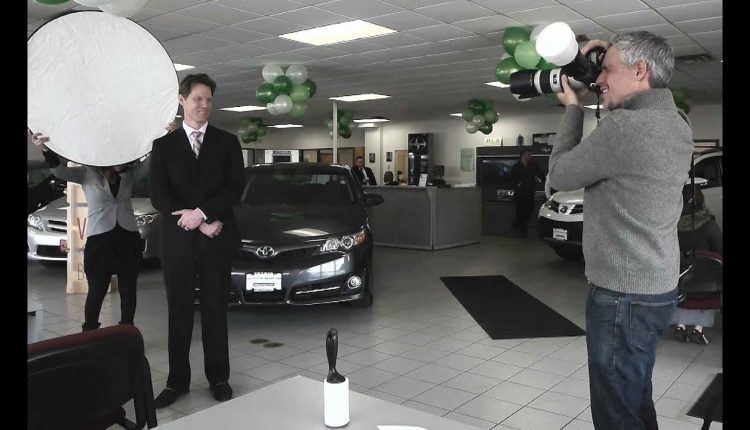 Business Portrait On-location Photo Shoot (behind-the-scenes & Photoshop)