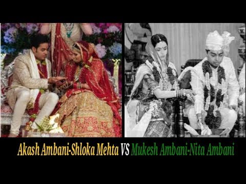 Akash Ambani-Shloka Mehta VS Mukesh Ambani-Nita Ambani Wedding pics