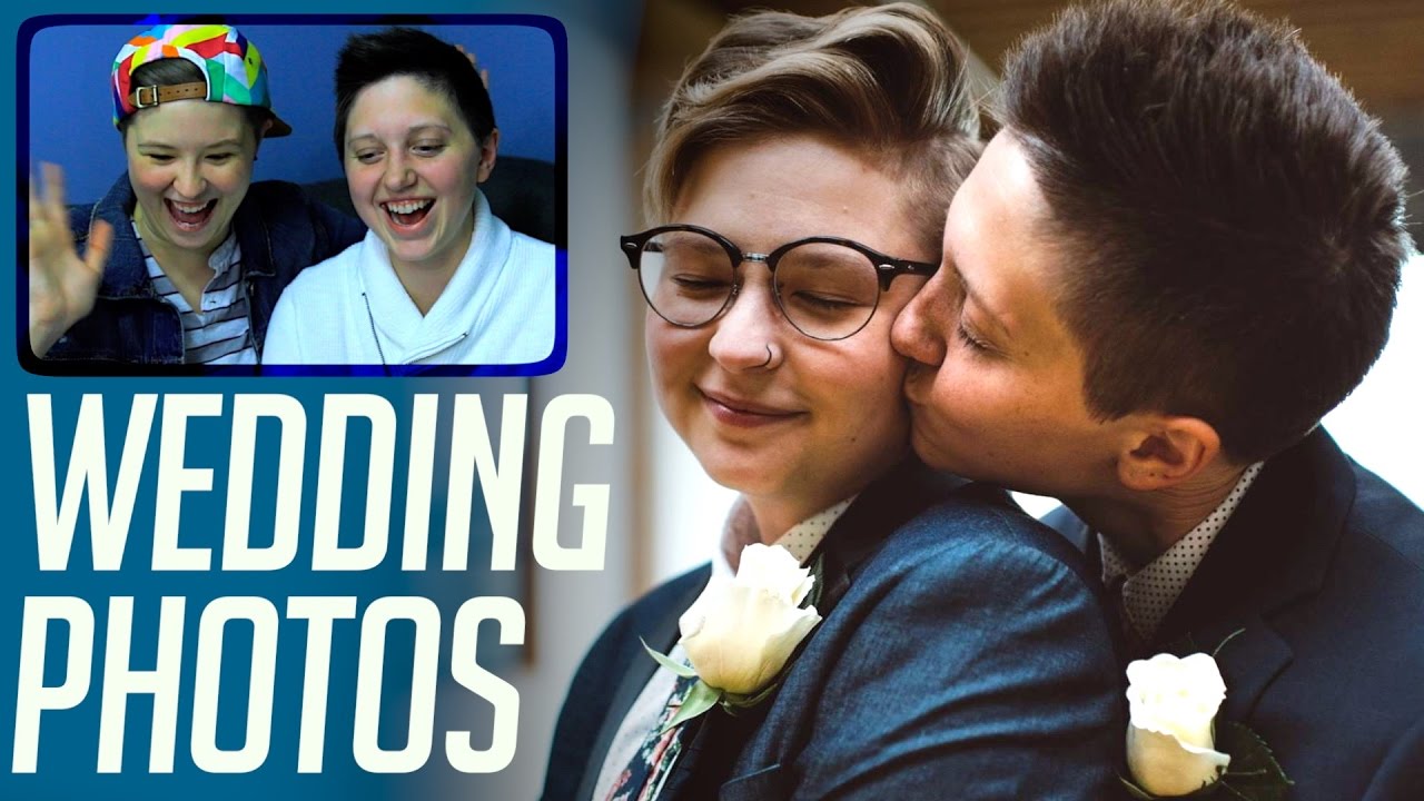 Gay Couple Sees Wedding Photos For First Time :)