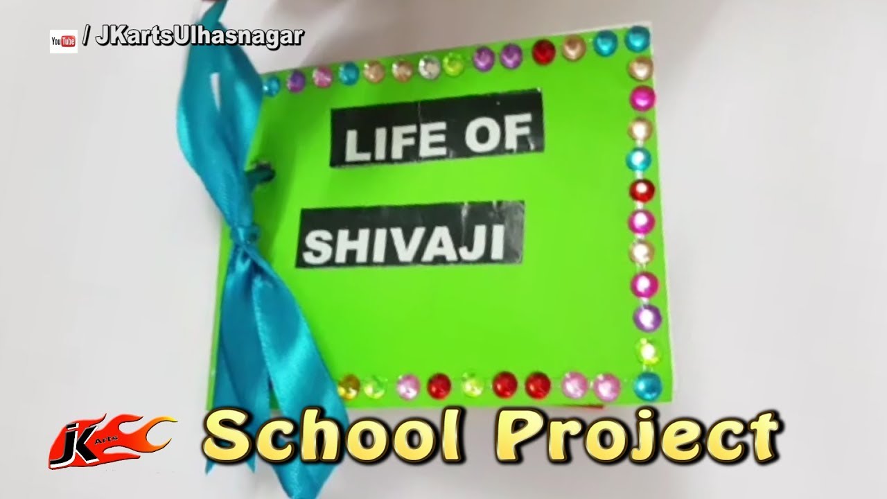 Life of Shivaji | School Project for Kids | Photo Scrapbook | JK Arts 1548