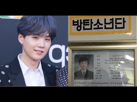 The Middle School That BTS’s “Sugar” Attended Proudly Exhibits Framed Photo and Description of His A