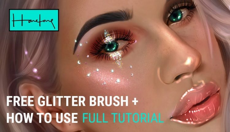Glitter Brush Pack + Procreate Portrait tutorial by Haze Long