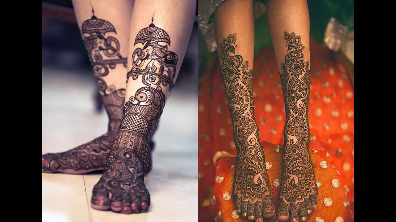 Beautiful Simple Bridal Mehndi Designs Henna Designs 2018/2019 Images for Legs