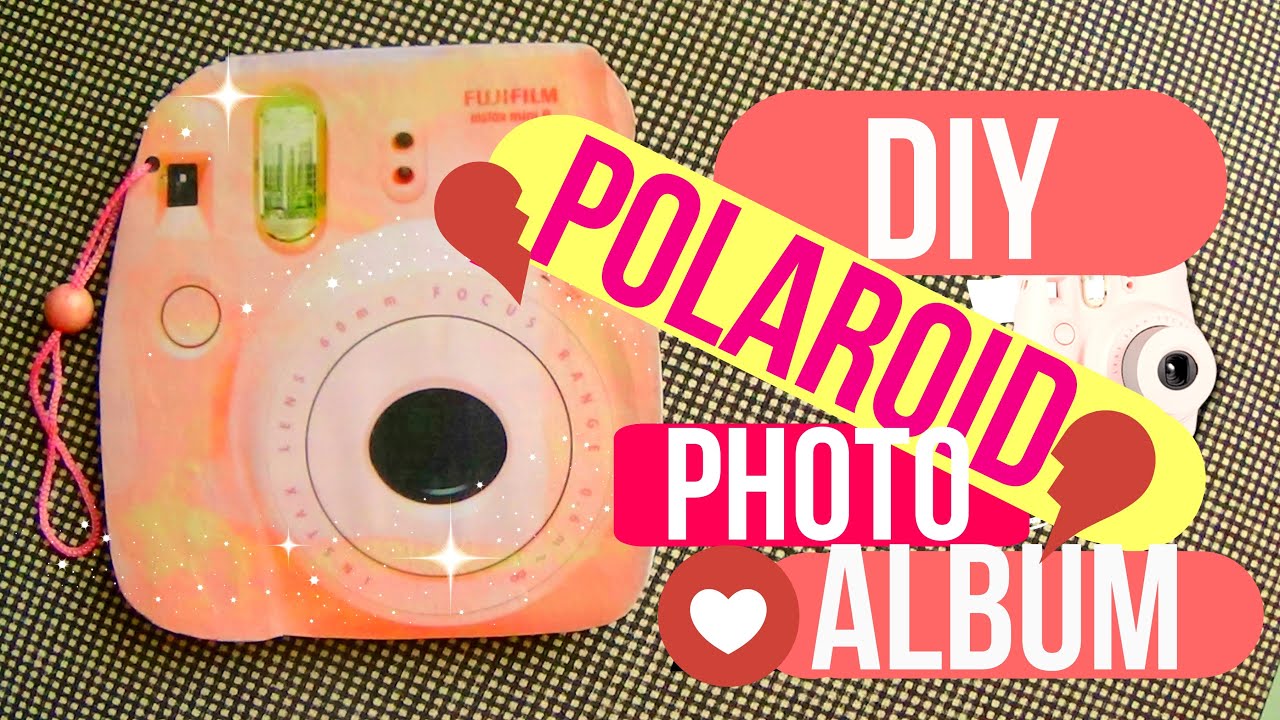 DIY Polaroid Photo Album (Pink Polaroid Camera inspired)