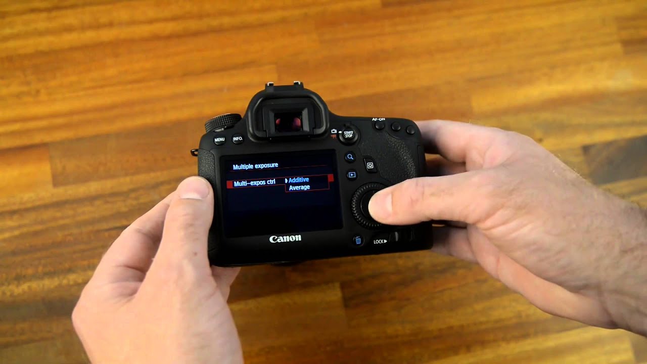 Canon kamera dobbelteksponering