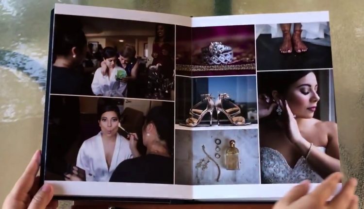 Christine and Samir's Deluxe Wedding Album with Acrylic Photo Cover