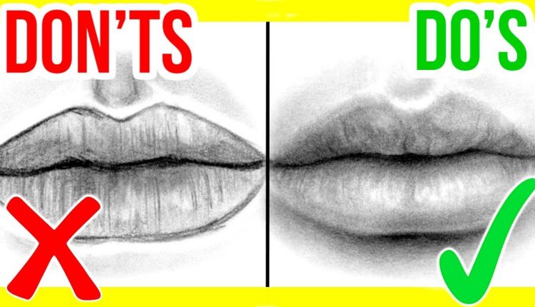 DO'S & DON'TS: How To Draw a Realistic Mouth / Lips | Step by Step ...