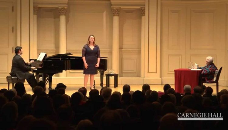 Carnegie Hall Vocal Master Class: Elgar's "Where Corals Lie" from Sea Pictures