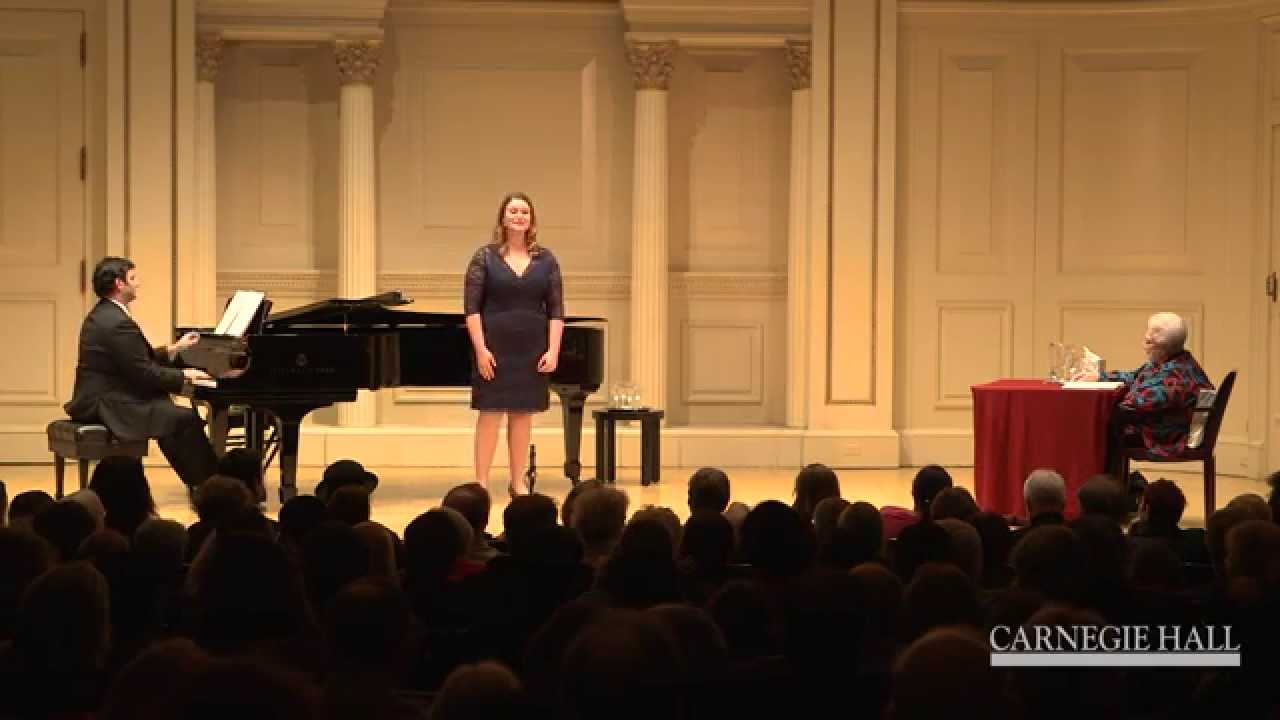 Carnegie Hall Vocal Master Class: Elgar's "Where Corals Lie" from Sea Pictures