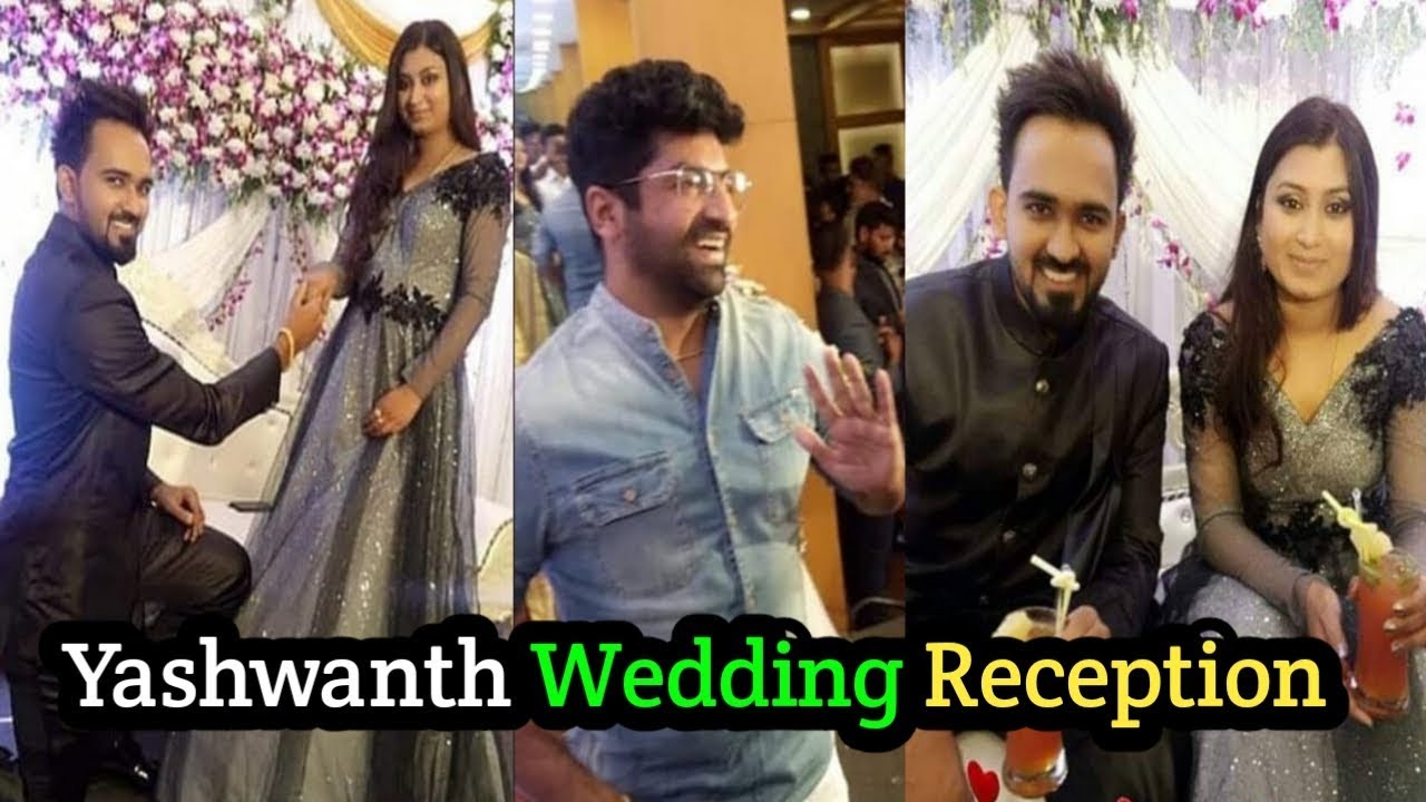 Yashwanth master and Varsha wedding reception videos and photos