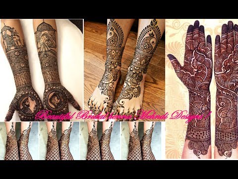 Beautiful Bridal henna Mehndi Designs !